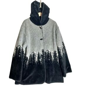 Alpine Studio Mountains Reversible Coat Size XLarge